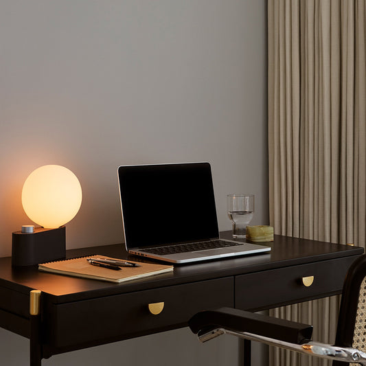 Alumina Table Lamp with Sphere IV